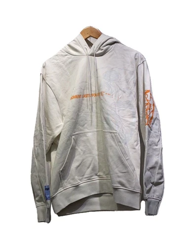 McQ Alexander McQueen Felpa con Cappuccio Relaxed S Cotone Bianco 624727 RTT21 8007 Usata