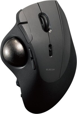 ELECOM IST PRO Trackball Mouse Bluetooth 2.4GHz Wired Multi-Connection