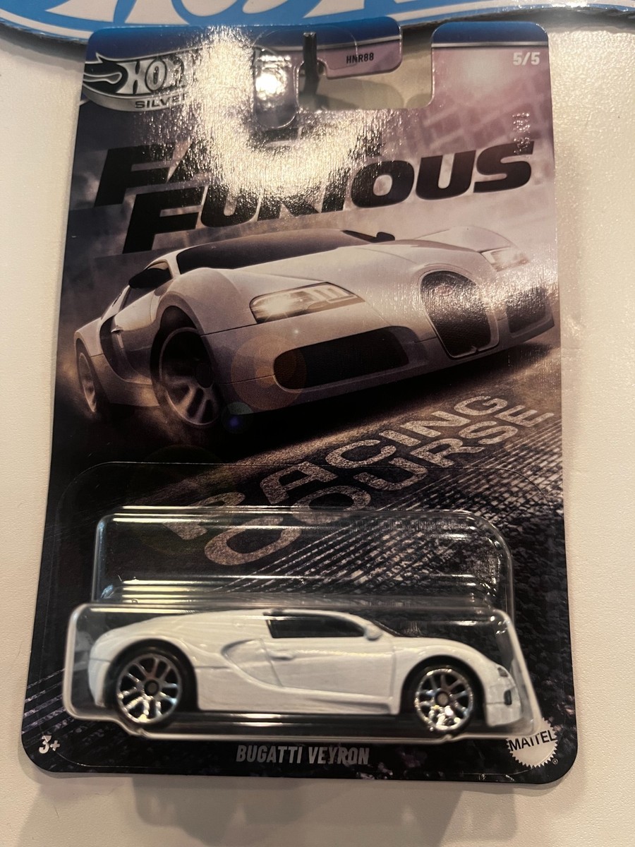 2025 HOT WHEELS WHITE BUGATTI VEYRON 5/5 FAST & FURIOUS HW SILVER