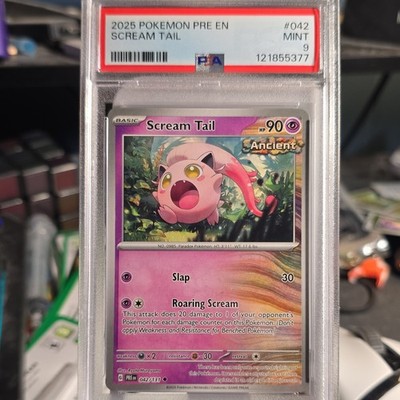 Pokémon Scream Tail Uncommon PSA 9 Mint Sv: Prismatic Evolutions