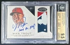 Mike Trout 2016 Topps Dynasty #AP-MT4 1/1 Auto Patch GU LOGOMAN BGS 9.5/10