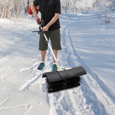 52cc Grass Brush Power Broom Handheld Turf Lawn Sweeper Blower Garden Clean