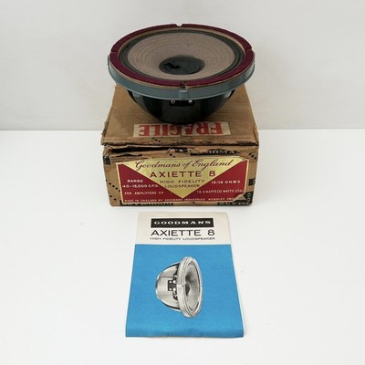 Vintage Goodmans Axiette 8 Single High Fidelity Lautsprecher - OVP