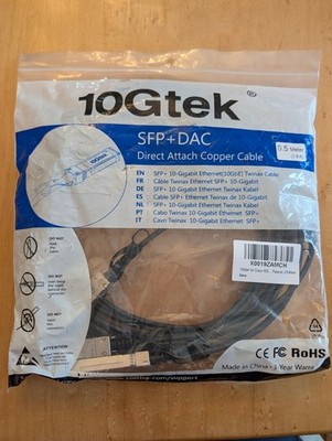 10GTEK CAB-10GSFP-P3M 3M SFP+ Copper Twinax Cable