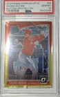 2018 Donruss Optic SHOHEI OHTANI BATTING RED/YELLOW PSA10(RC) Rookie Card 🔥