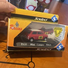 Solido Mini Cooper 1968 Racing Rare No. 18 Red body White Roof ! 1/43 MINT / BOX