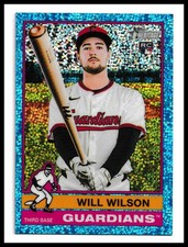 2025 Topps Heritage #583 Will Wilson Light Blue Sparkle Refractor Guardians