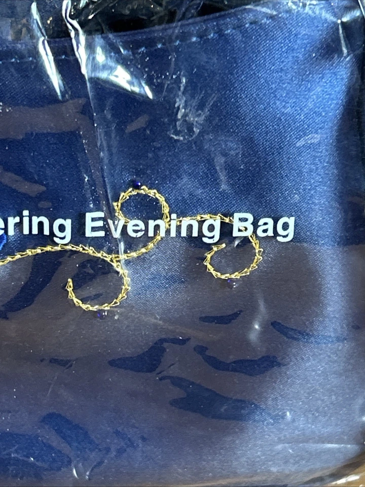 Bolso de Cosméticos Vintage Avon RARO ZAFIROS Brillante Noche Azul NUEVO Y2K Foto 3 de 4