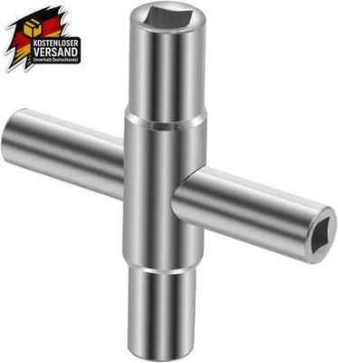 Vierkantschlüssel 4-Wege Multifunktionsschlüssel Innenmaß 6.5mm 7mm 8mm 9mm Scha
