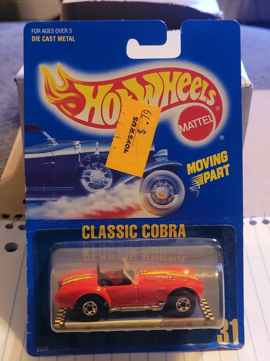 Hot Wheels Classic Cobra 427 Red #31 early ribbed blister