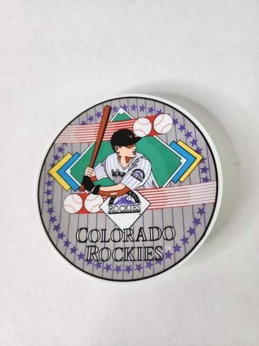 Vintage Sports Impressions Colorado Rockies Collector Plate Home Plates 4” 1993 - Picture 3 of 9
