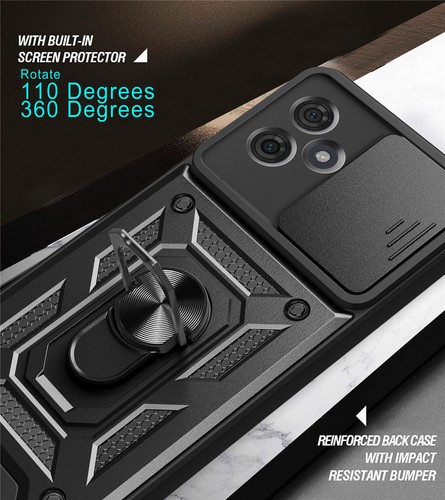 Do Motorola Moto G56 G86 G15 G35 G55 G75 G85 Etui Odporny na wstrząsy pierścień Stojak Cover - Zdjęcie 22 z 30