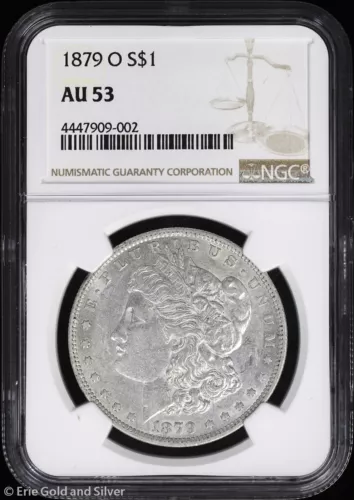 1879-O $1 Morgan Silver Dollar NGC AU 53