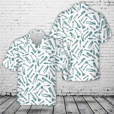 Plumbing Tools Hawaiian Shirt Casual Button Down Shirt Beach Summer Unisex