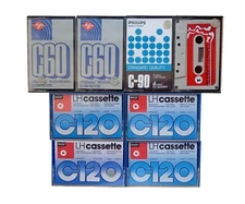 *HH* Lot Music Cassette Tape Basf Philips Auto Tape Agfa Music Cassette