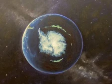 “The Big Thaw” Original Oil painting canvas signed By Artist Daniel W Green