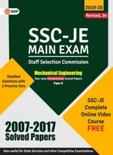 Ssc 2020: Junior Engineer - Mechanical Engineering Paper Ii - Conventional ...