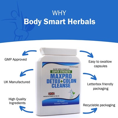Aloe Vera Complex 60 Max Capsules High Strength Colon Cleanse | eBay