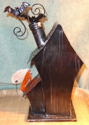 NUOVO NUOVO CON ETICHETTE METALLO NERO SPETTRALE HALLOWEEN ILLUMINATO CASA STREGATA DECORAZIONE TAVOLO TOP - Foto 4 di 9