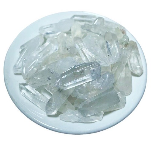 Natural White Crystal Perforated Crystal Polished Crystal Column Hexagonal Prism - Picture 3 of 5