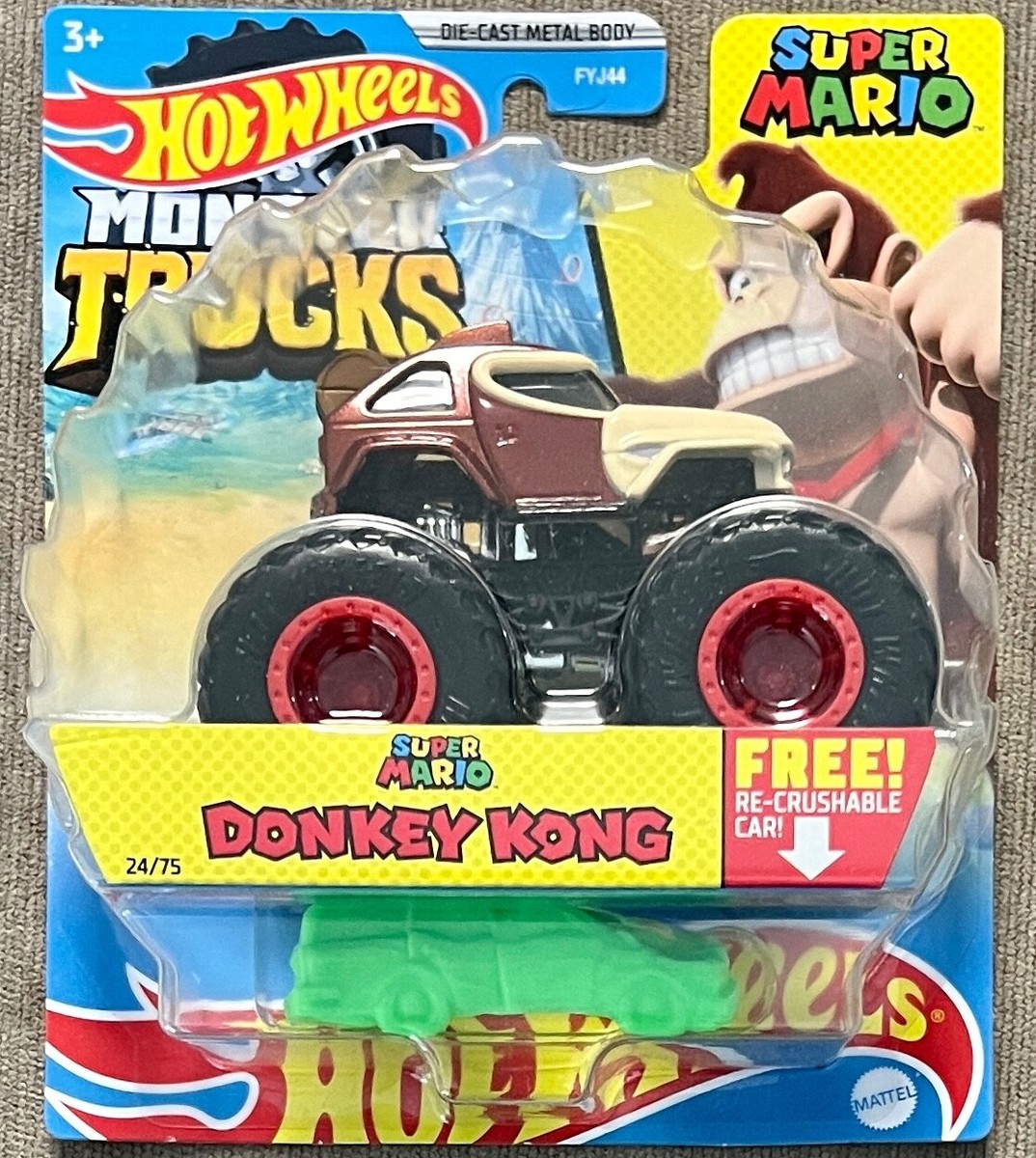 Hot Wheels 2021 Monster Trucks Super Mario Donkey Kong