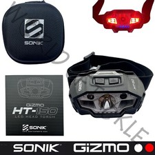 Sensore torcia testa Sonik Gizmo HT-150 pesca carpa campeggio lampada luce
