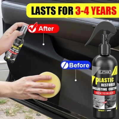 Auto Kunststoff Restaurator Back To Schwarz Glanz Kunststoff Renovator Langanhaltend 30ml