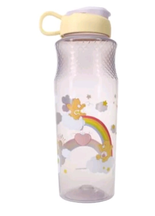 Care Bears 30 oz Flip Top Water Bottle By Zak! BPA-Free Purple Kids Cup. New!