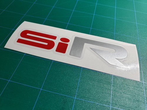Insignia emblema maletero escotilla trasera SiR JDM calcomanía transparente premium para CRX CIVIC EF8 EF9 - Imagen 3 de 5
