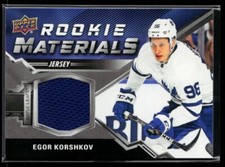 2020-21 Upper Deck Rookie Materials #RM-EK Egor Korshkov RC
