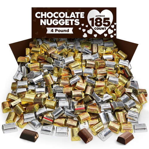 Bulk Nuggets Chocolate Candy Assorted Mix - 4 Pound (Approx. 190 Nuggets) Variet