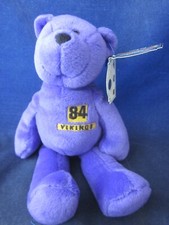 Limited Treasures NFL Football Minnesota Vikings Moss # 84 Beanie Plush Bear
