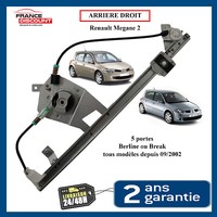 Fensterhebermechanismus Hinten Rechts FüR Megane 2 II 5 TüRen 8200028068