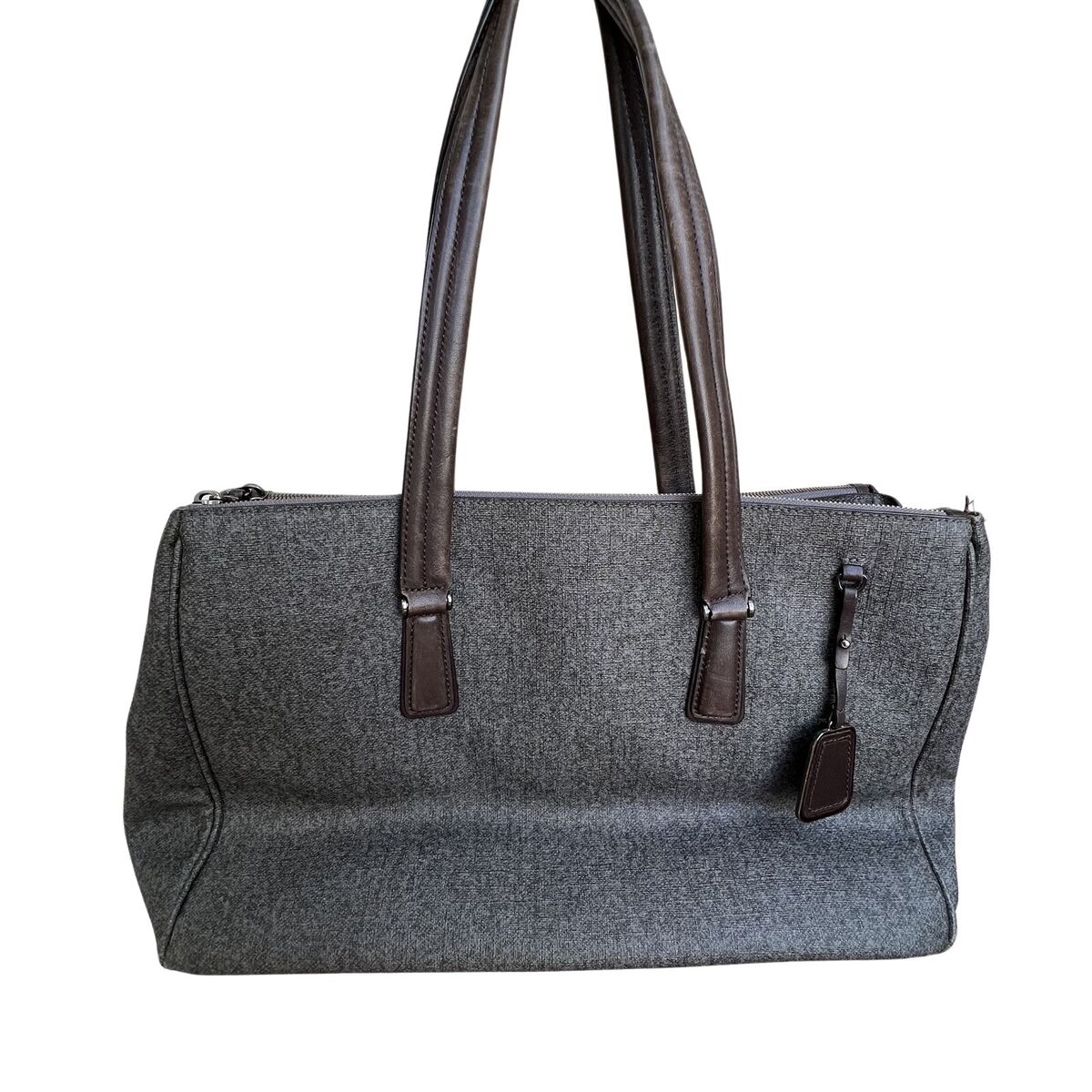 Tumi Sinclair Ana Large Double Zip Business Tote Bag Gray Tumi Sinclair Ana Large Double Zip Business Tote Bag Gray
