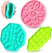 Push Pop Bubble Fidget Sensory Toy - Multifunctional Silicone Squeeze Sens