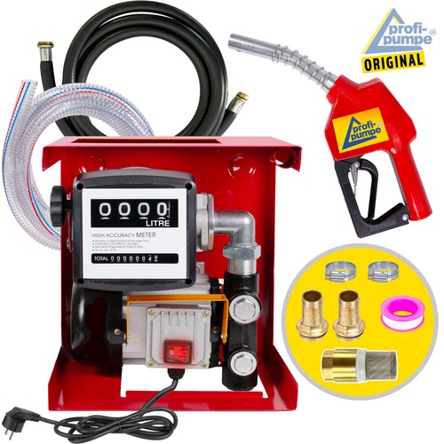 DIESELPUMPE 230V HEIZÖLPUMPE ELEKTRISCH PUMPE DIESEL AUTOMATIK-ZAPFHAHN ZÄHLWERK