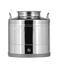 Fusto inox Lusso Modello saldato Tipo Basso da 30 lt per olio, vino, acqua