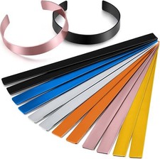 12 Pcs Anodized Aluminum Bracelet Blanks Metal Stamping Blanks Engraving