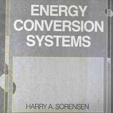 Energy Conservation Systems by Harry Sorensen Hardback Textbook 1983