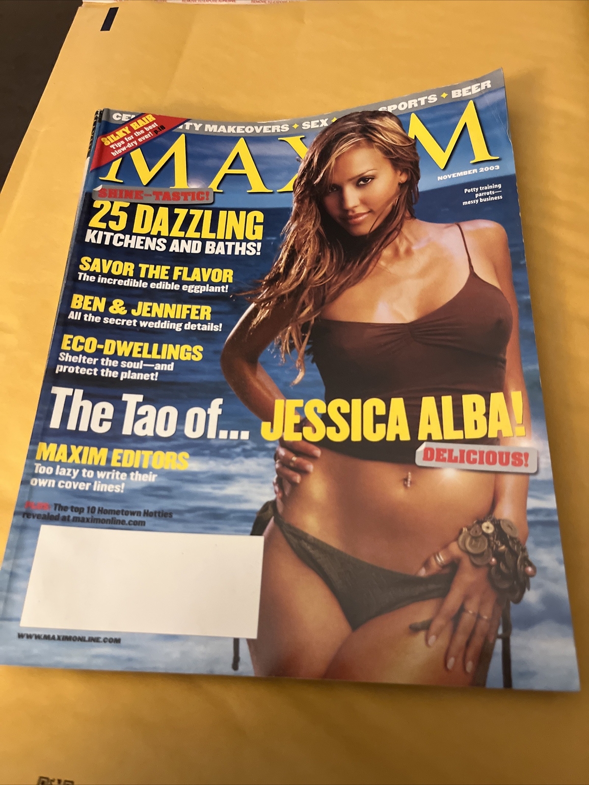 MAXIM Magazine November  2003 Jessica Alba cover and  Inside Pics  278 Pages D-5
