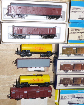 Piko H0 IN Set 6 Piece 4- And 2-achsige Freight Car Dr / DB Epoch 3/4, Boxed