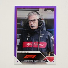 2023 Topps Chrome Formula 1 F1 Alessandro Alunni Bravi Purple /399 #100