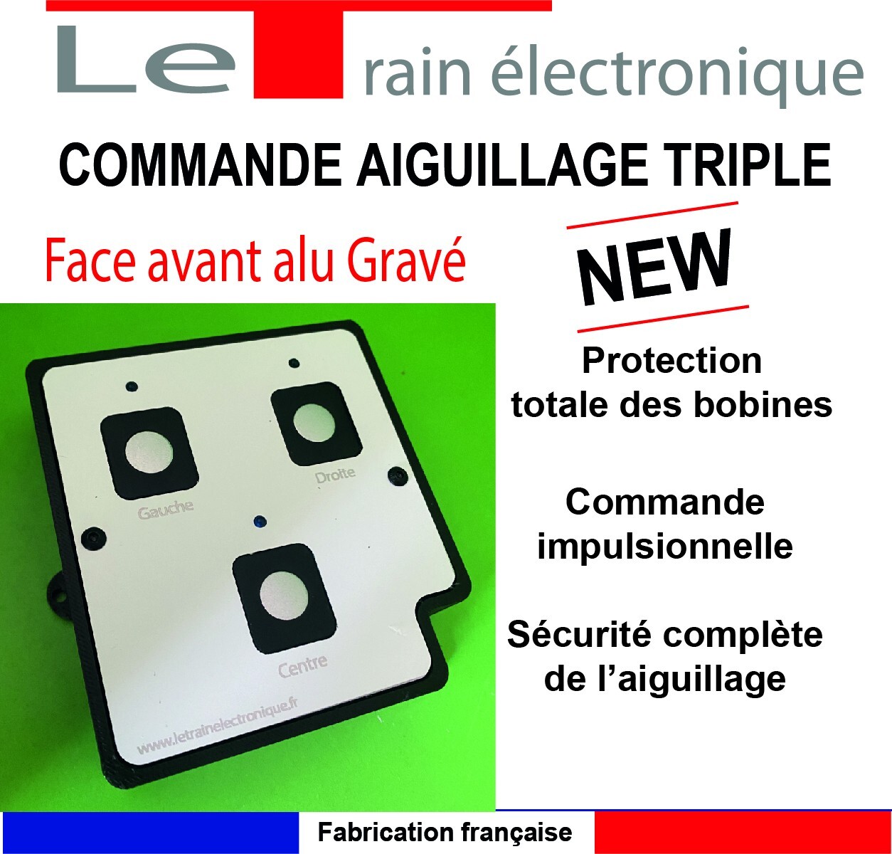 Boitier de commande aiguillage triple pour créer une gare de triage