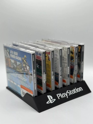PlayStation 1 Game Case Holder - Playstation Display Case Game Storage Display
