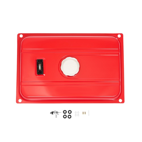 5-GALLON UNIVERSAL GENERATOR GAS FUEL TANK W/ CHROME CAP GAUGE PETCOCK VALVE RED - Bild 2 von 14