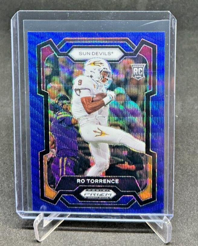 2024 Panini Prizm Draft Picks RO Torrence Blue Wave Prizm RC 136/249 #155