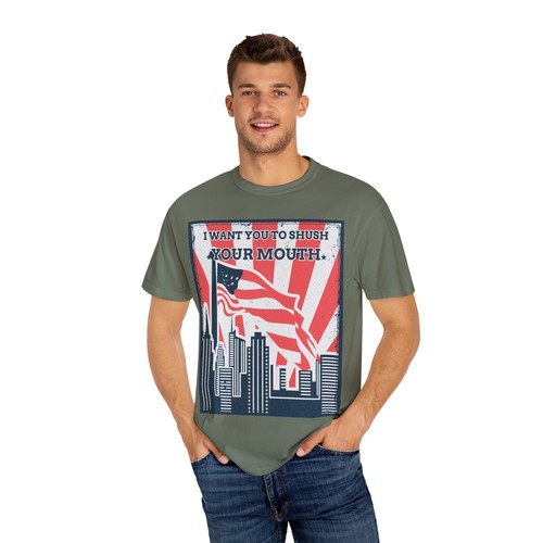 I Want You To Shush Your Mouth Tshirt - Political Satire - Anti MAGA Wear - Picture 21 of 29