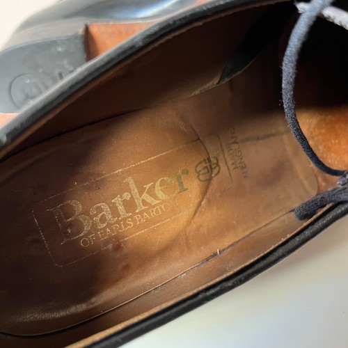 Barker Men's Black Leather Shoes UK 8E Barkers of Earl Barton Laces Formal Smart - Picture 16 of 24
