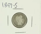 1897-S Barber Dime : Good +