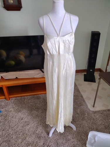 Art Nouveau ivory Dress 14 With Tags Vintage - Picture 3 of 15